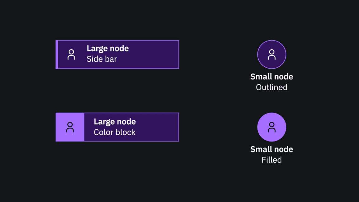 animation showing color options for dark backgrounds