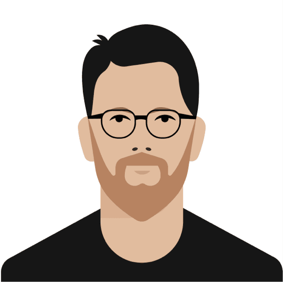 Flat style portrait example